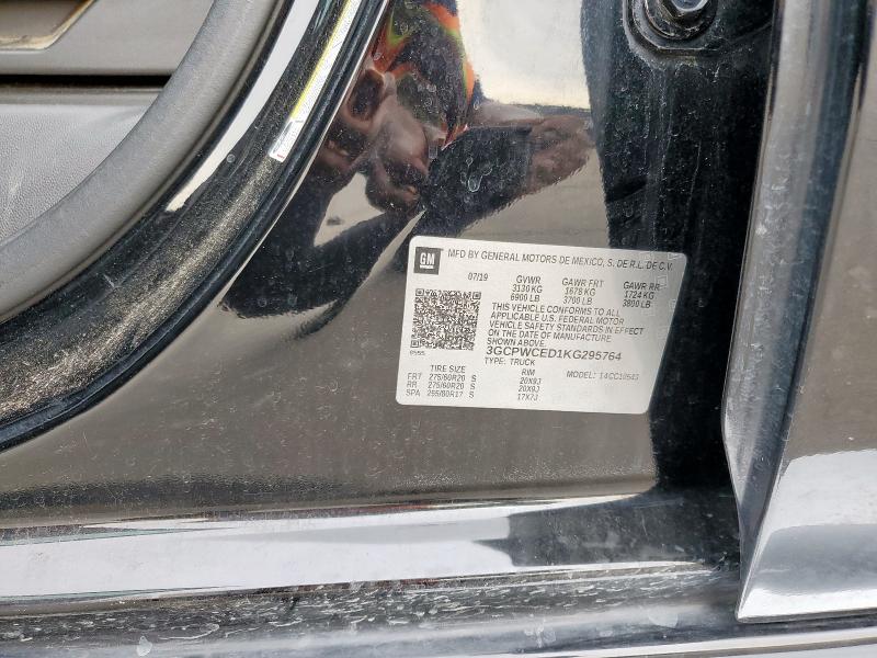2019 CHEVROLET SILVERADO - 3GCPWCED1KG295764