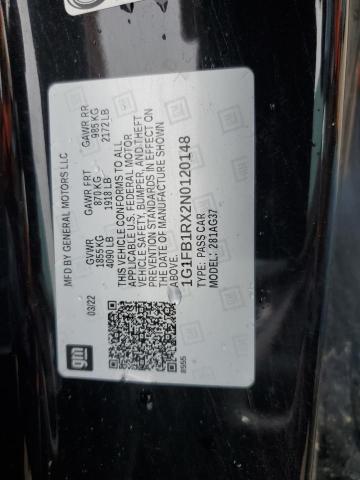 2022 CHEVROLET CAMARO LS 1G1FB1RX2N0120148