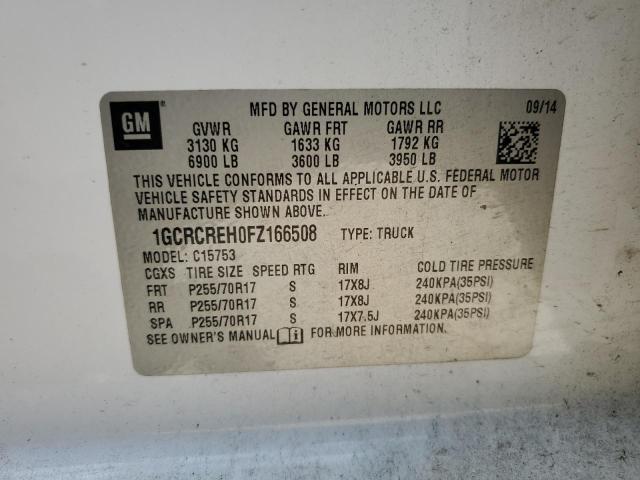 2015 CHEVROLET SILVERADO - 1GCRCREH0FZ166508