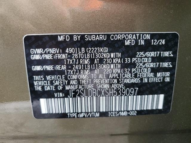 2025 SUBARU FORESTER P JF2SLDBCXSH539097