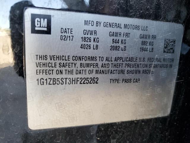 2017 CHEVROLET MALIBU LS 1G1ZB5ST3HF225262