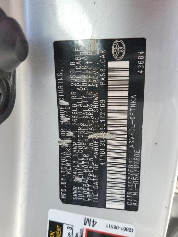 2011 TOYOTA CAMRY BASE - 4T1BF3EK9BU122169