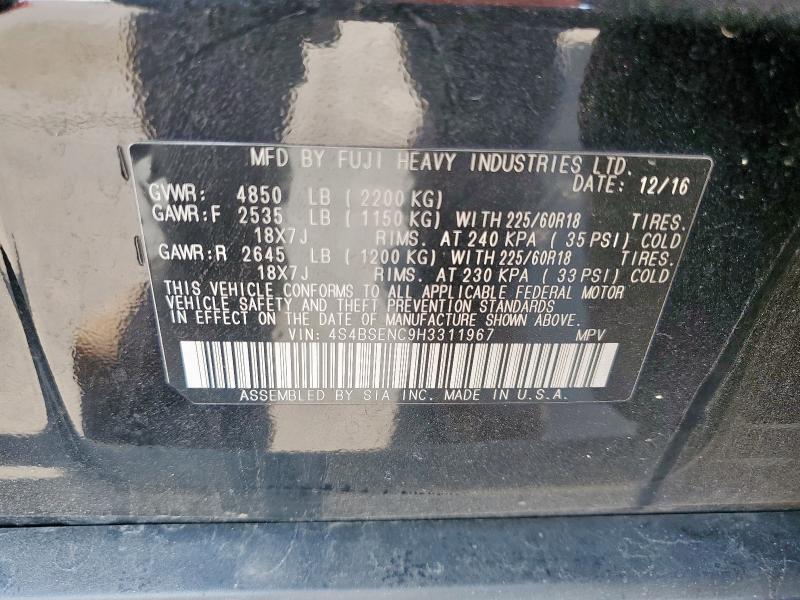 2017 SUBARU OUTBACK 3. - 4S4BSENC9H3311967