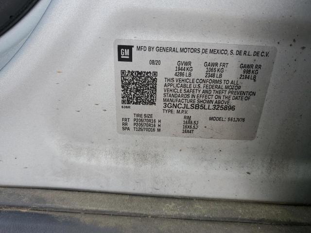 2020 CHEVROLET TRAX 1LT 3GNCJLSB5LL325896