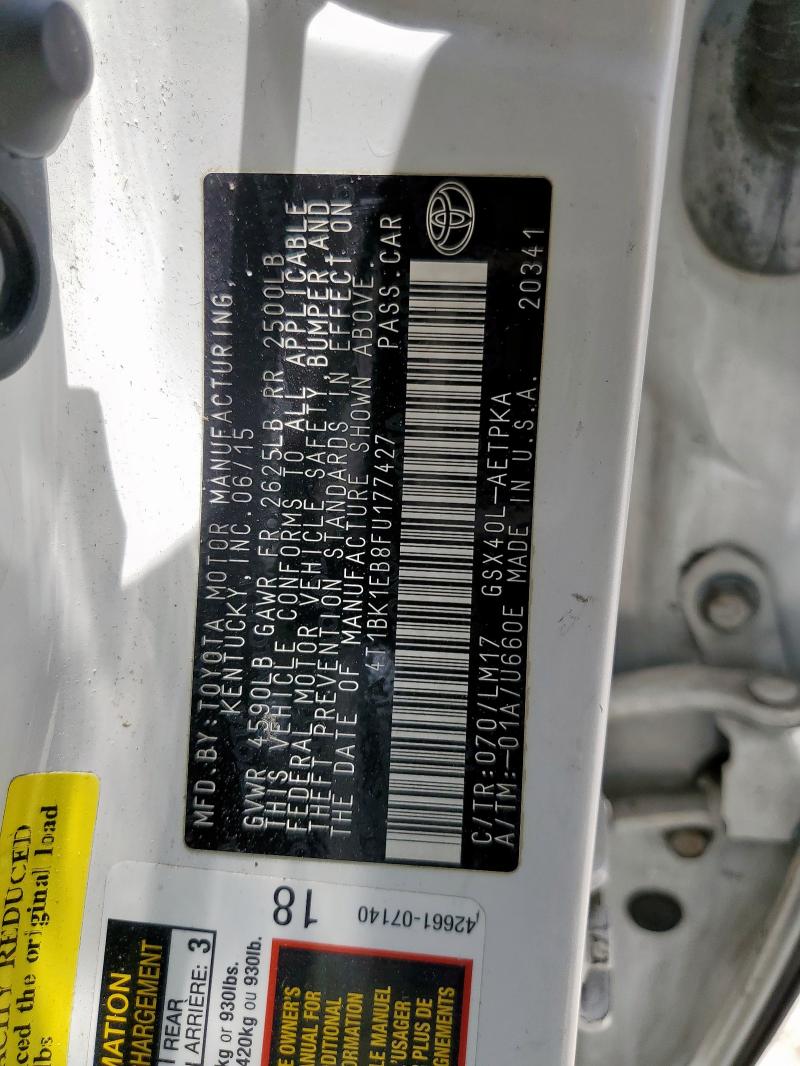 2015 TOYOTA AVALON XLE - 4T1BK1EB8FU177427