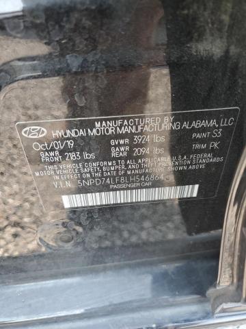 2020 HYUNDAI ELANTRA SE 5NPD74LF8LH546864