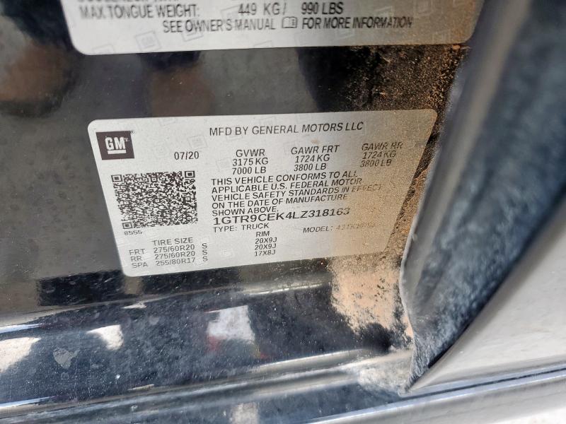 2020 GMC SIERRA K15 1GTR9CEK4LZ318163