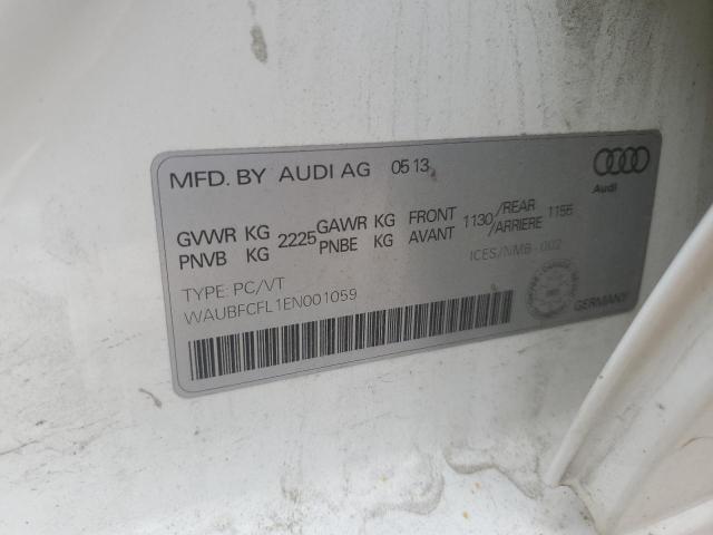 2014 AUDI A4 PREMIUM - WAUBFCFL1EN001059