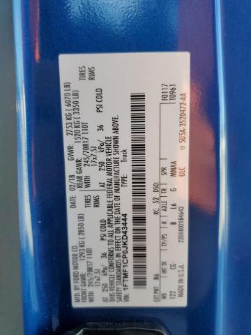 2018 FORD F150 1FTMF1CP0JKD43444