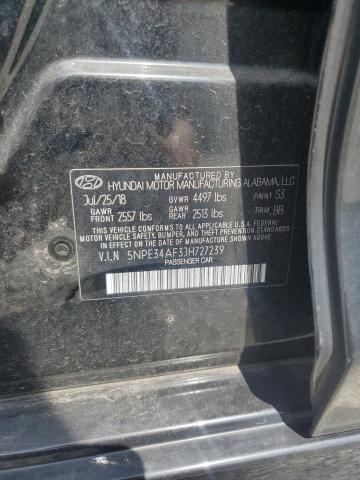2018 HYUNDAI SONATA SPO 5NPE34AF3JH727239