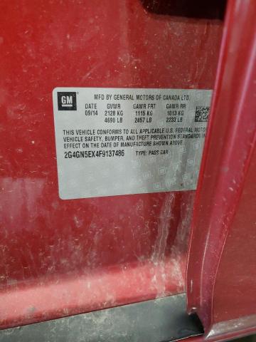 2015 BUICK REGAL PREMIUM 2G4GN5EX4F9137486