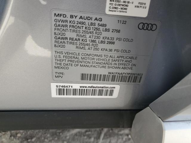 2023 AUDI Q5 PRESTIG WA1FAAFY7P2061803