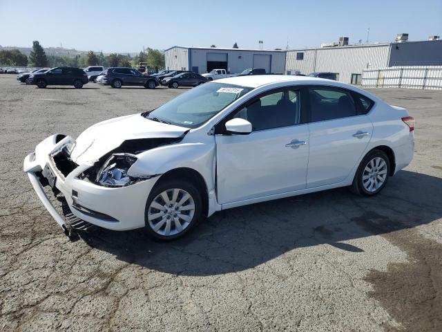 NISSAN SENTRA S 2015 white  gas 3N1AB7APXFL673296 photo #1