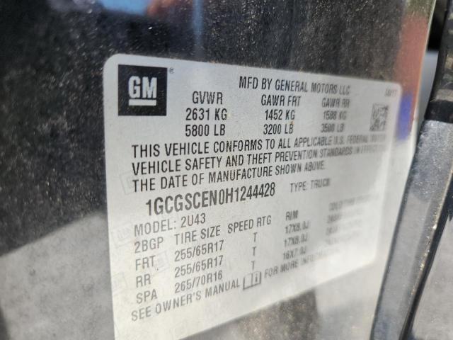 2017 CHEVROLET COLORADO L - 1GCGSCEN0H1244428