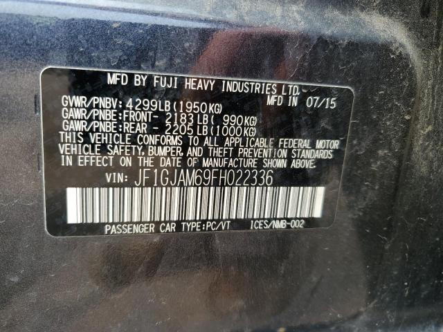 2015 SUBARU IMPREZA LI JF1GJAM69FH022336