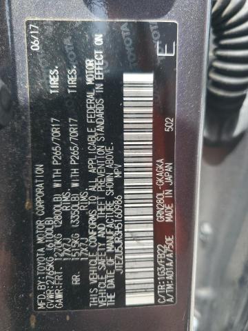 2017 TOYOTA 4RUNNER SR - JTEZU5JR3H5160986