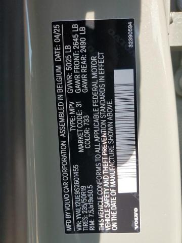 2025 VOLVO XC40 PLUS YV4L12UE9S2601455