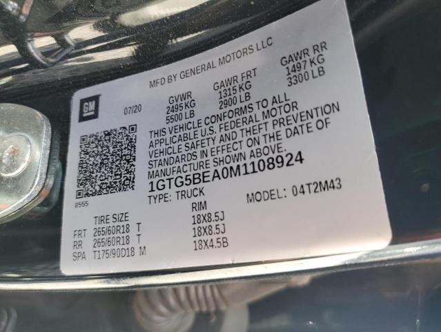 2021 GMC CANYON ELE 1GTG5BEA0M1108924