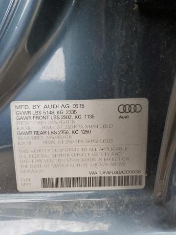 2016 AUDI A4 ALLROAD WA1UFAFL6GA000638