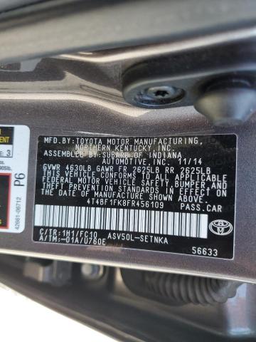 2015 TOYOTA CAMRY LE - 4T4BF1FK8FR456109