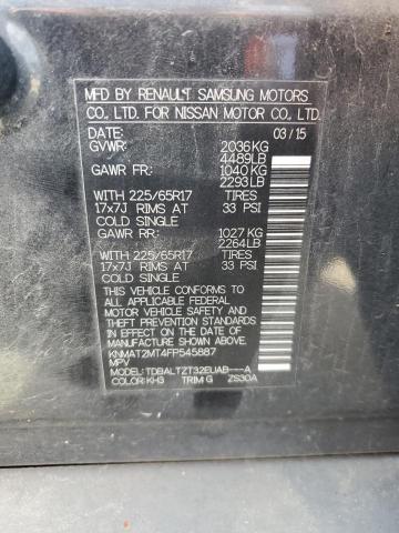 2015 NISSAN ROGUE S - KNMAT2MT4FP545887