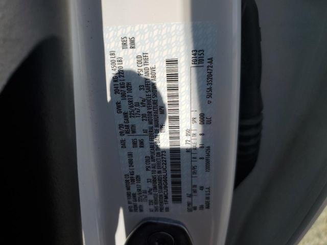 2020 FORD ESCAPE SE - 1FMCU9G60LUC22773