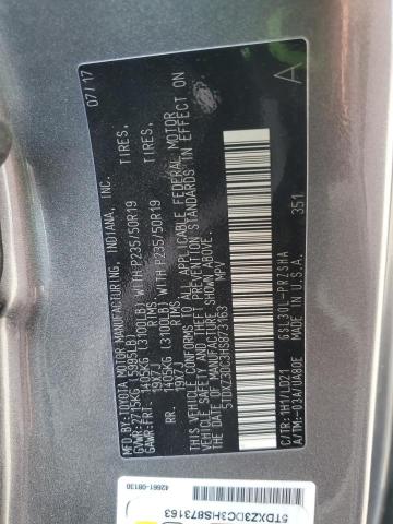 2017 TOYOTA SIENNA SE 5TDXZ3DC3HS873163