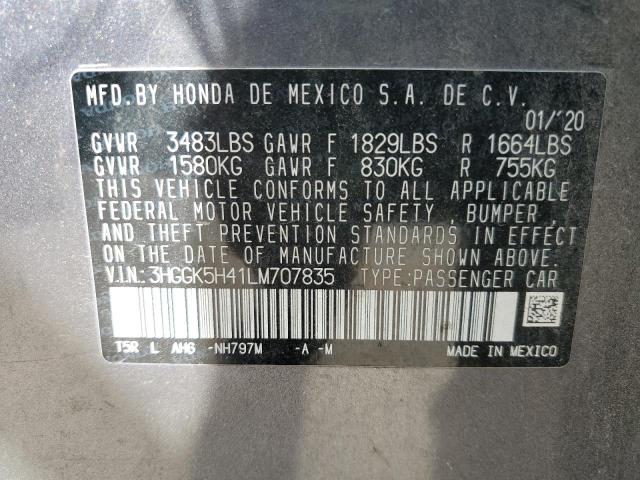 2020 HONDA FIT LX 3HGGK5H41LM707835