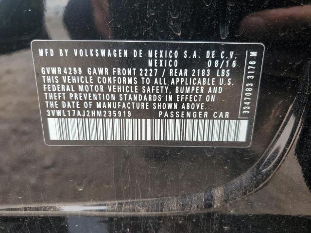 2017 VOLKSWAGEN JETTA SEL - 3VWL17AJ2HM235919