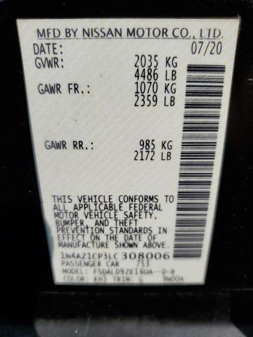 2020 NISSAN LEAF SV 1N4AZ1CP3LC308006