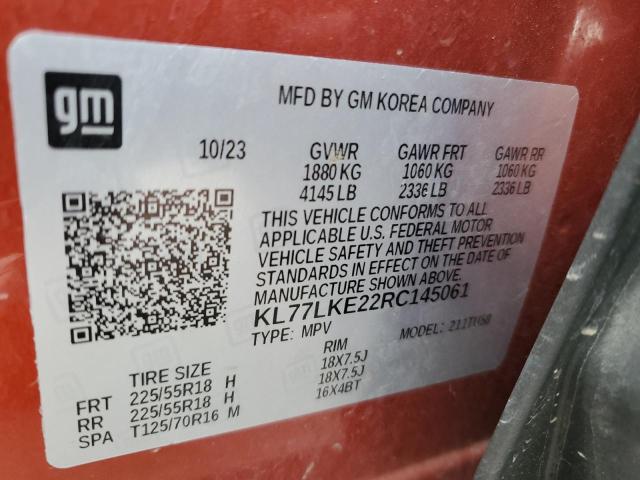 2024 CHEVROLET TRAX ACTIV KL77LKE22RC145061