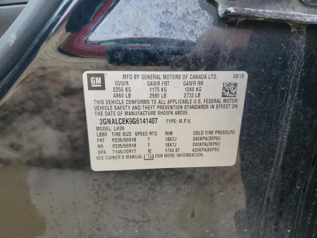 2016 CHEVROLET EQUINOX LT - 2GNALCEK9G6141407