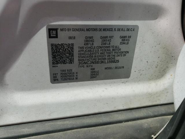 2019 CHEVROLET TRAX LS 3GNCJNSB3KL159825