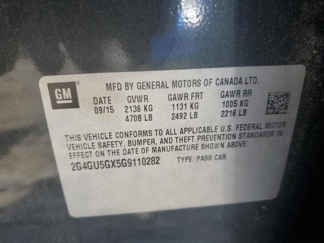 2016 BUICK REGAL GS 2G4GU5GX5G9110282