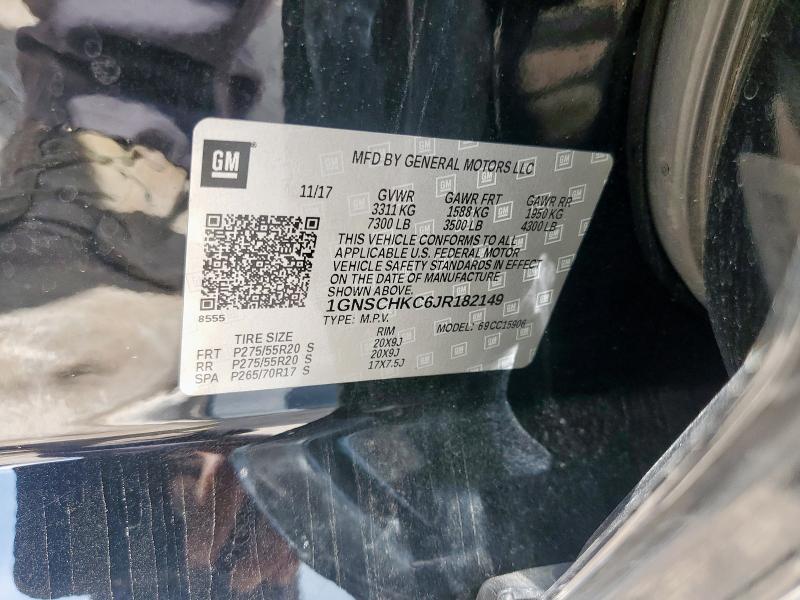 2018 CHEVROLET SUBURBAN C 1GNSCHKC6JR182149
