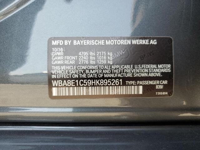 2017 BMW 330E WBA8E1C59HK895261