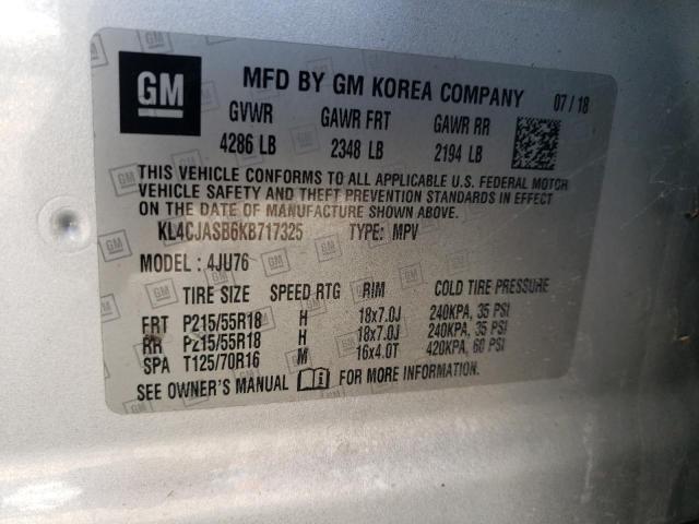 2019 BUICK ENCORE PRE - KL4CJASB6KB717325