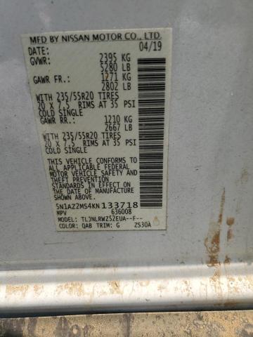 2019 NISSAN MURANO S - 5N1AZ2MS4KN133718