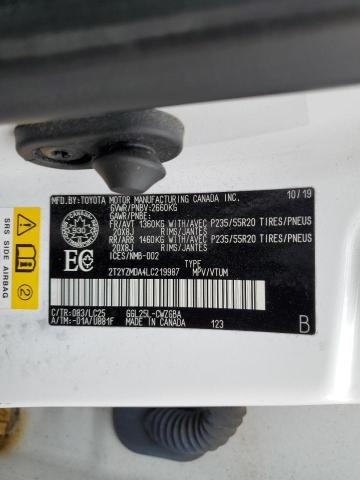 2020 LEXUS RX 350 F S 2T2YZMDA4LC219987
