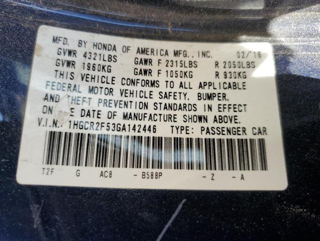 2016 HONDA ACCORD SPO 1HGCR2F53GA142446