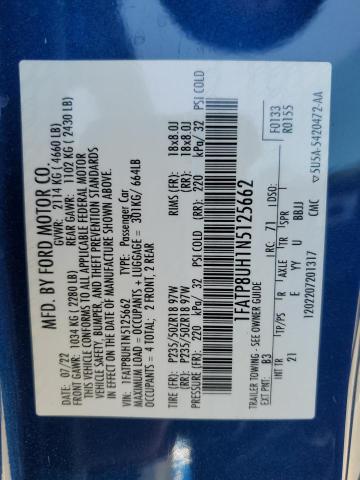 2022 FORD MUSTANG - 1FATP8UH1N5125662