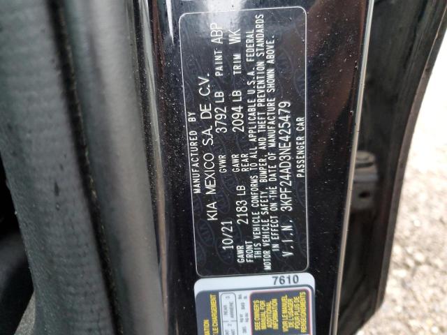 2022 KIA FORTE FE - 3KPF24AD3NE425479