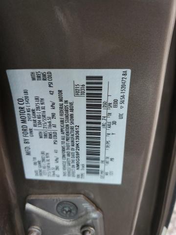 2019 FORD TRANSIT CO NM0GS9F29K1393612