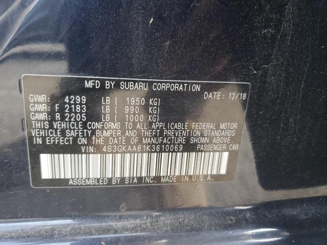 2019 SUBARU IMPREZA 4S3GKAA61K3610069