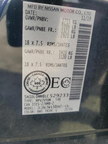 2020 INFINITI QX60 LUXE 5N1DL0MM8LC529233