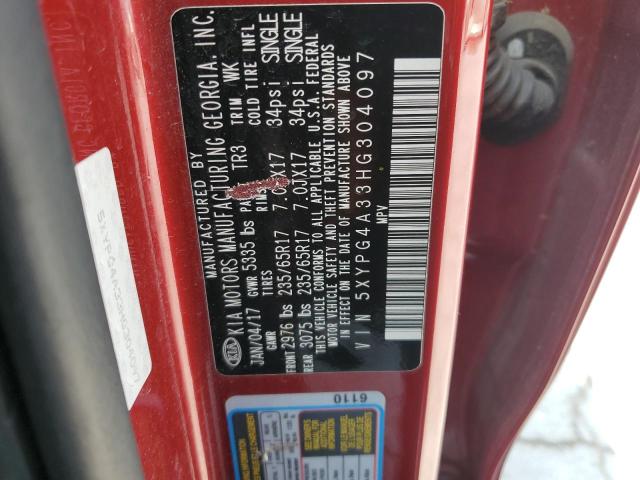 2017 KIA SORENTO LX - 5XYPG4A33HG304097