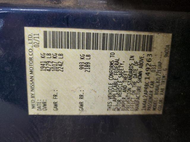 2011 NISSAN ALTIMA BAS - 1N4AL2AP4BC149263