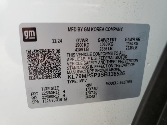 2025 CHEVROLET TRAILBLAZE KL79MPSP9SB138526