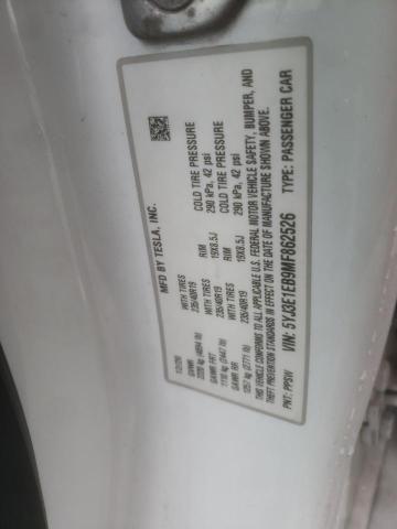 2021 TESLA MODEL 3 5YJ3E1EB9MF862526