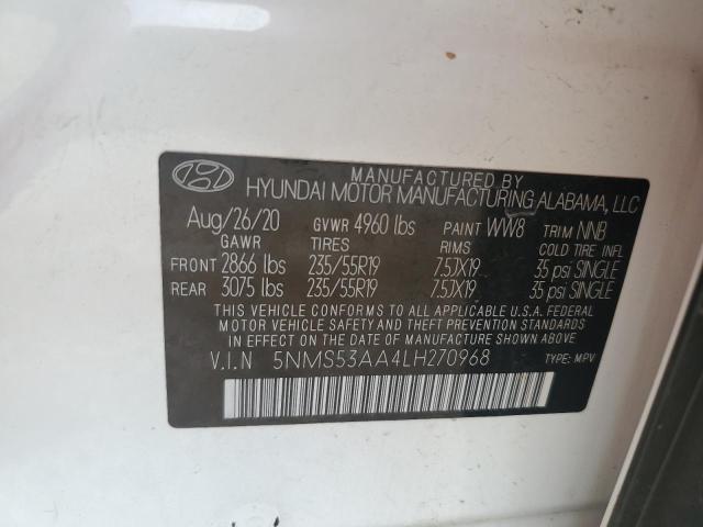 2020 HYUNDAI SANTA FE L 5NMS53AA4LH270968
